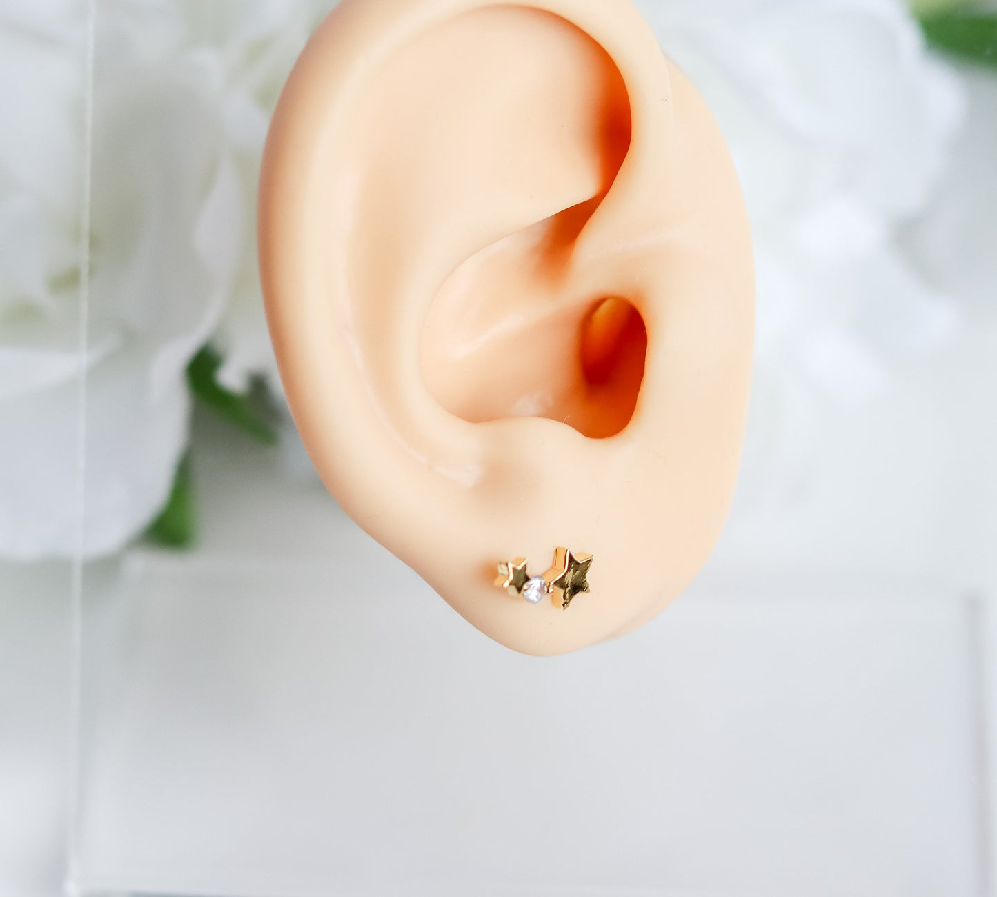 Stars & Hamsa Stud Earrings