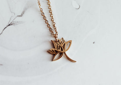 ALLAH Flower Style Pendant Necklace