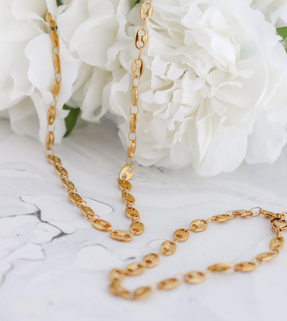 Coffee Bean Chain Necklace