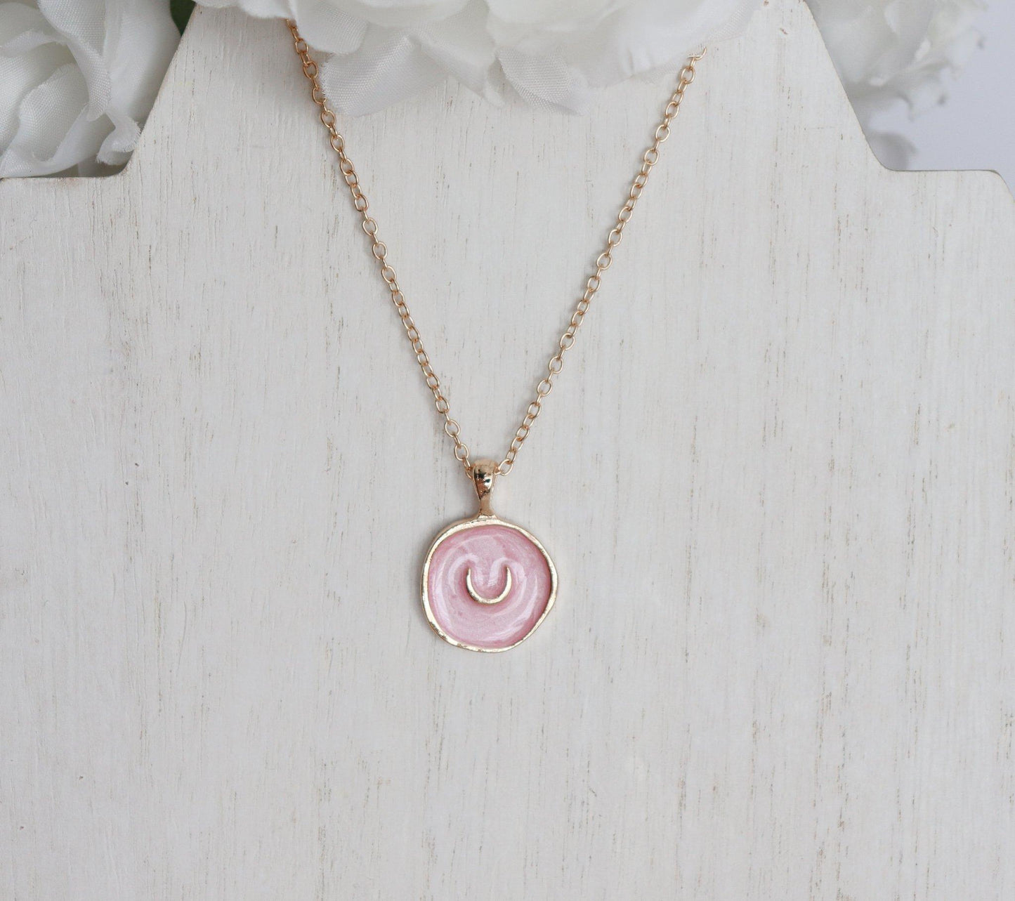 Colored Resin & Symbol Necklace