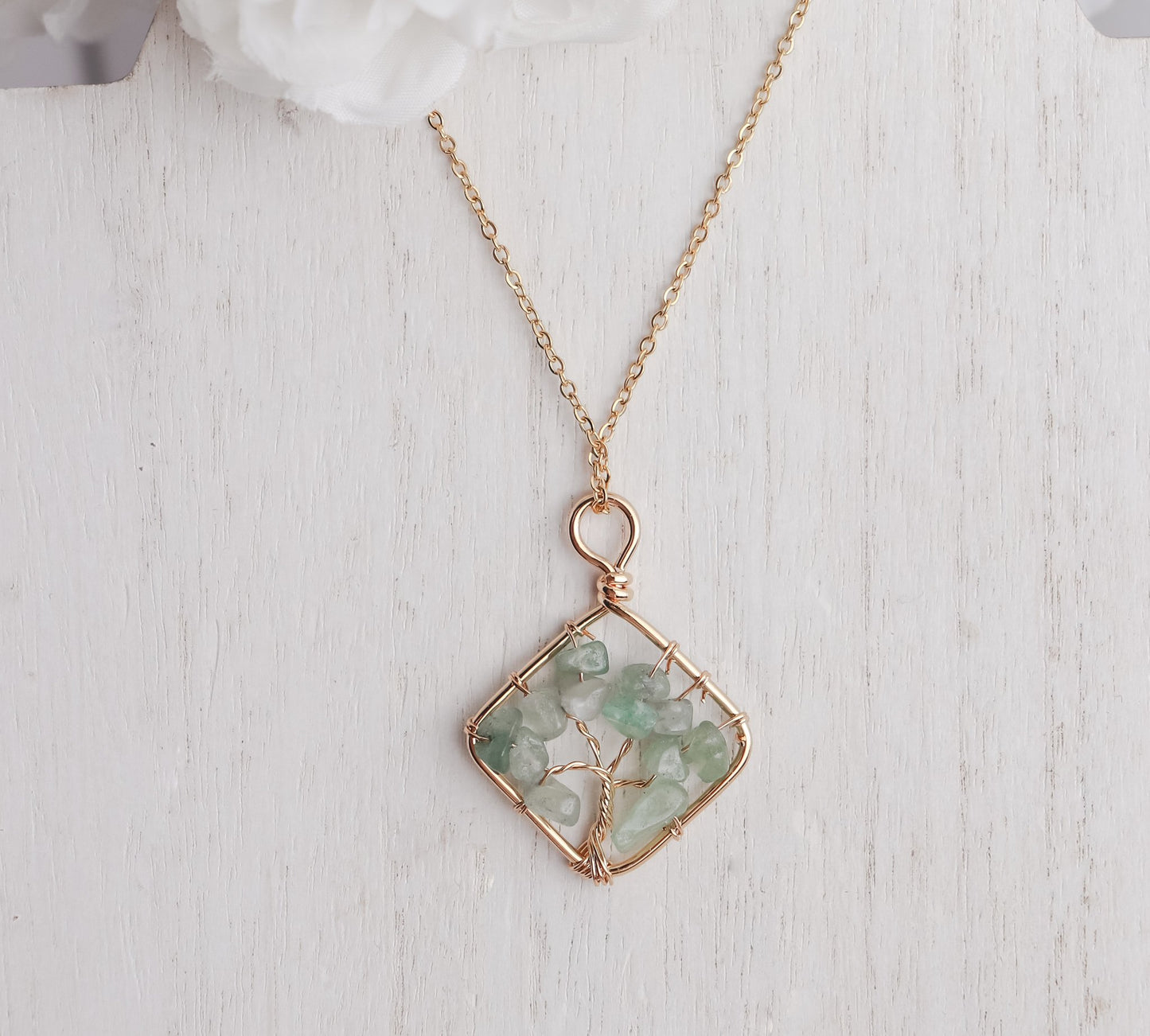 Tree of Life Stone Necklace