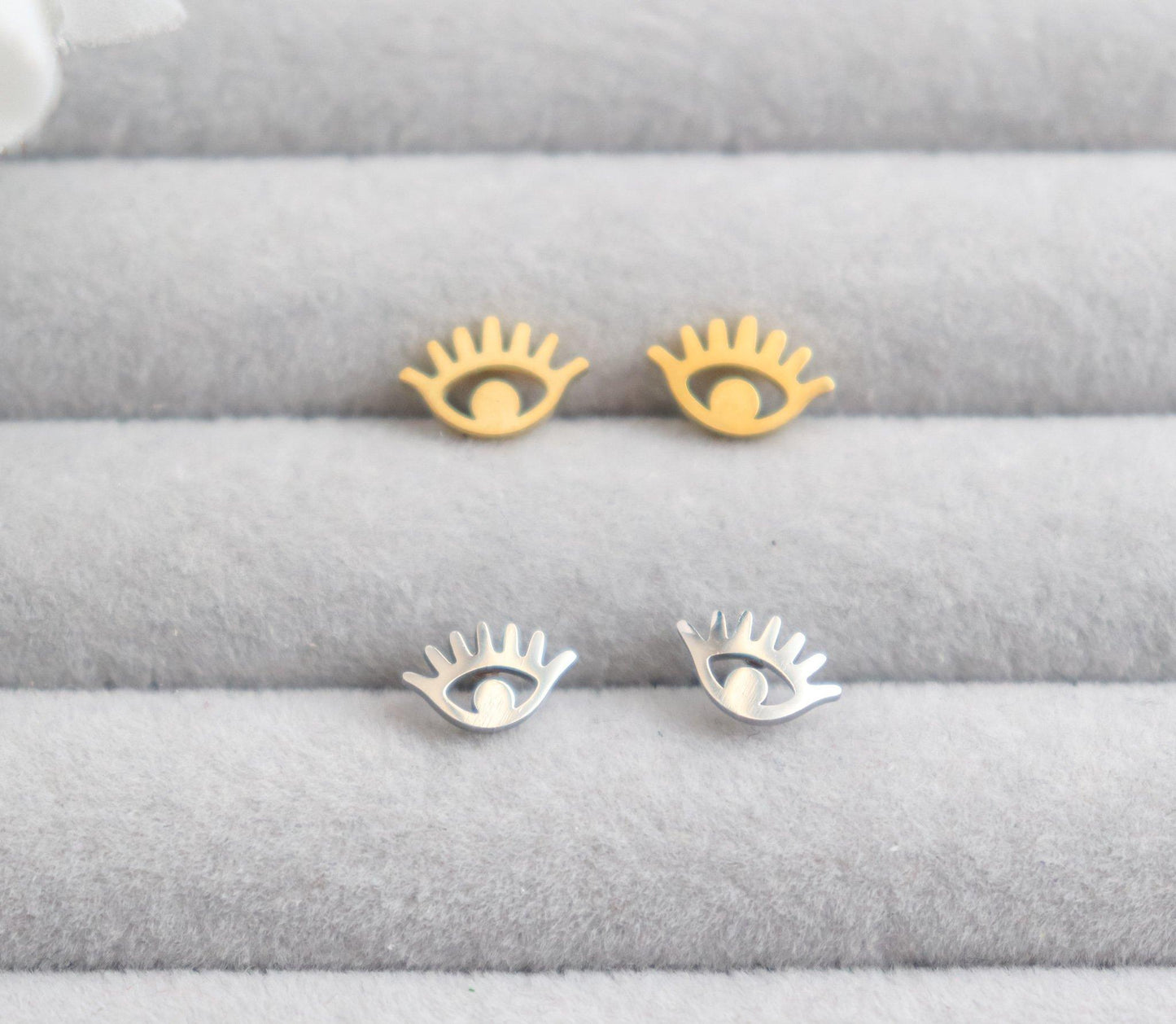 Evil Eye Mini Stud Earrings