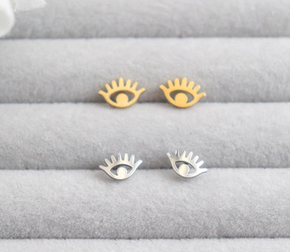 Evil Eye Mini Stud Earrings