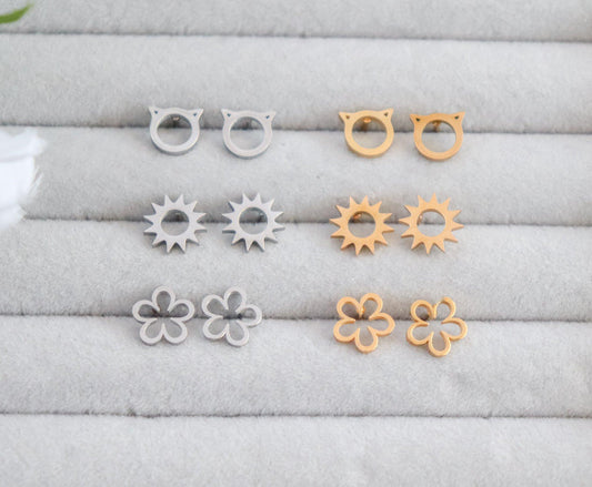 Varied Mini Stud Earrings