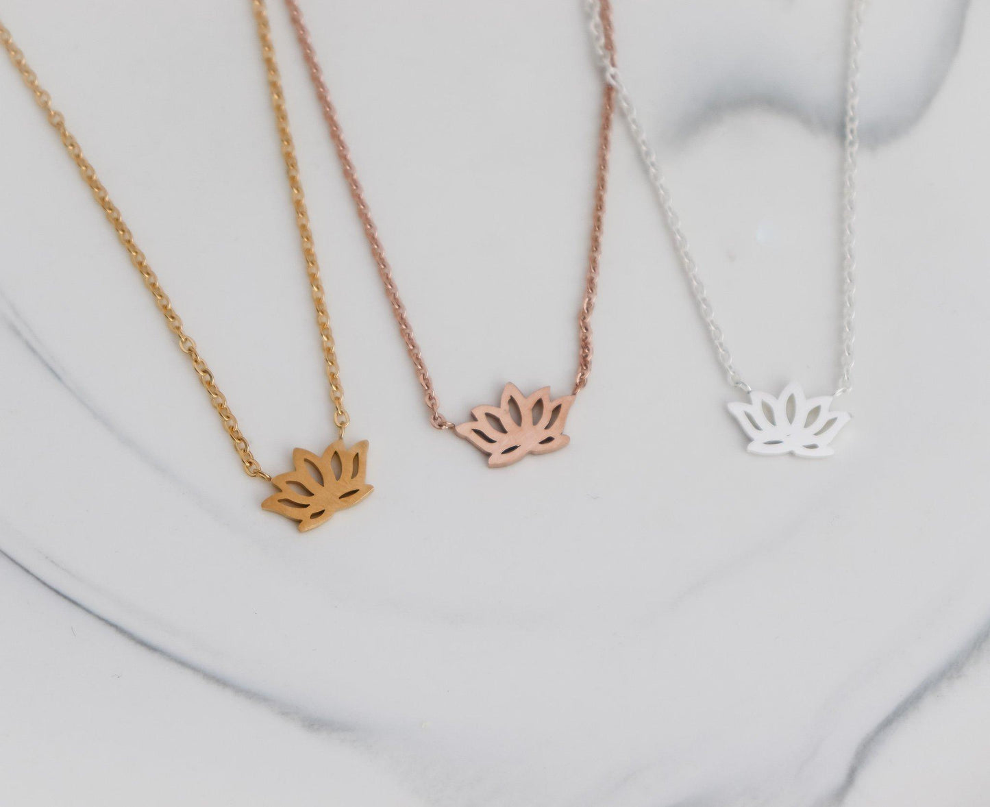 Lotus Pendant Necklace