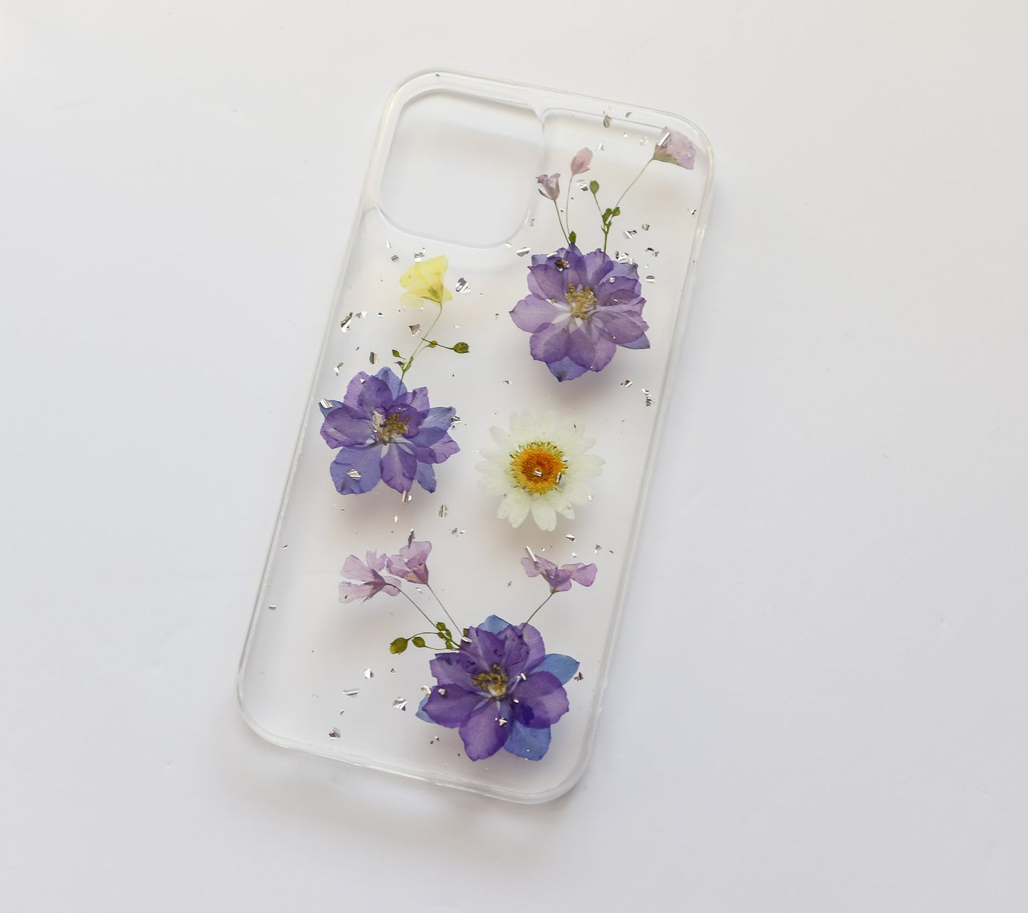 Pink/Yellow/Purple Pressed Flowers Phone Case