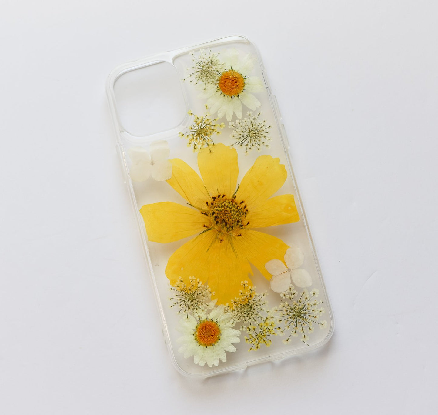 Pink/Yellow/Purple Pressed Flowers Phone Case