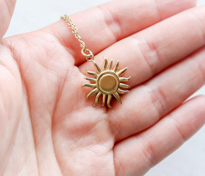 Raised Sun Necklace