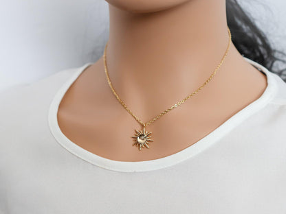 Raised Sun Necklace