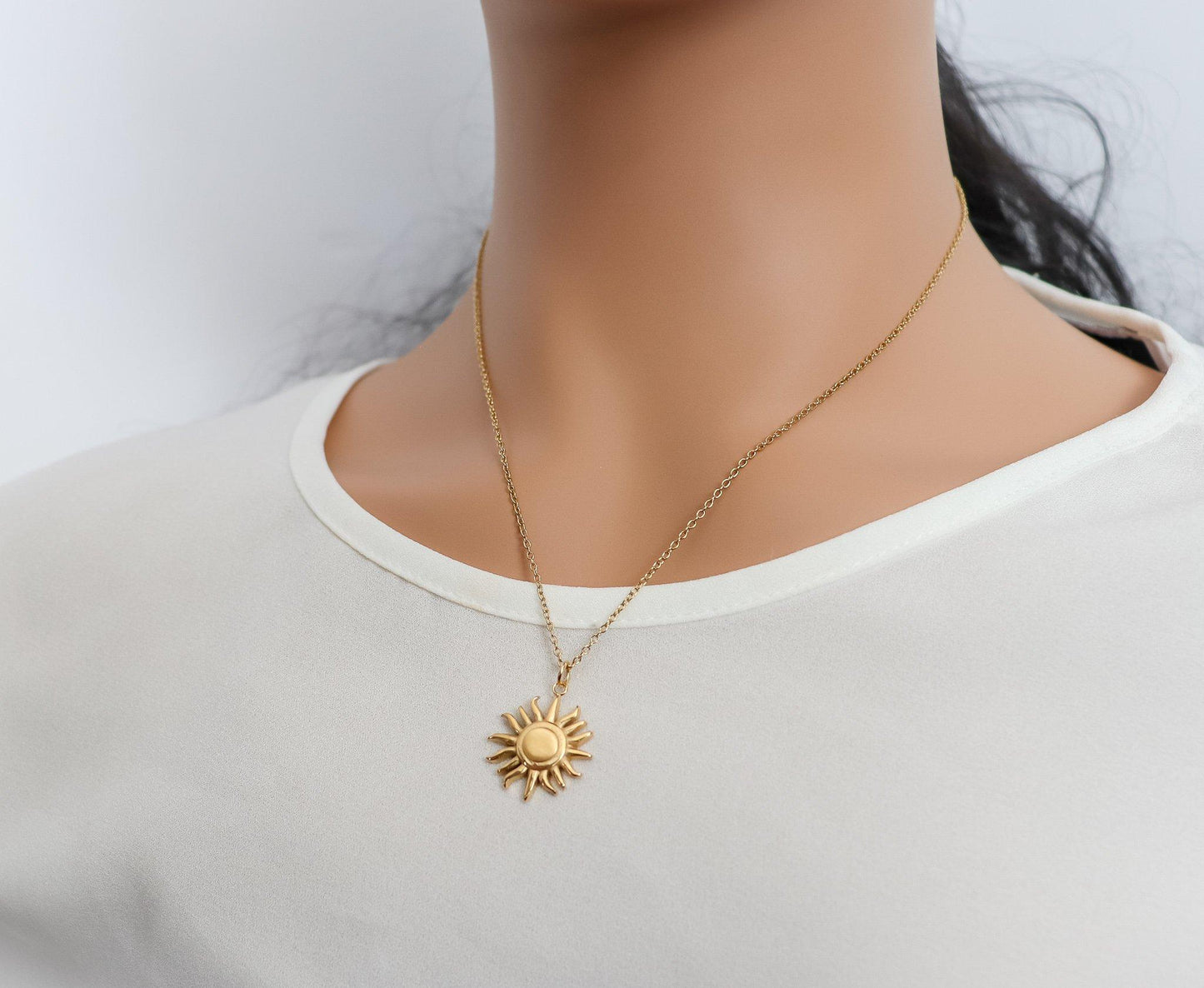 Raised Sun Necklace