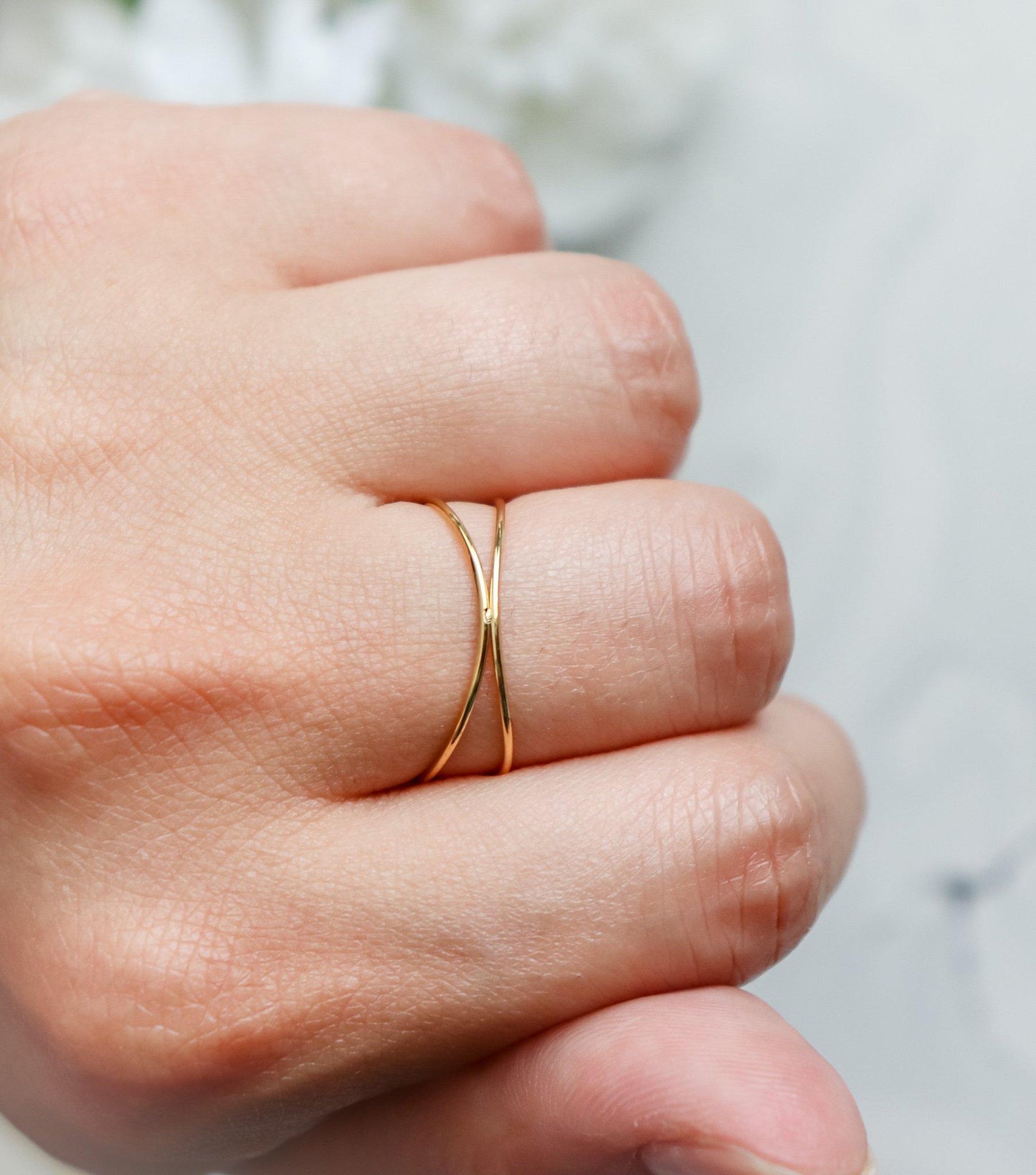 Wire Crisscross Ring