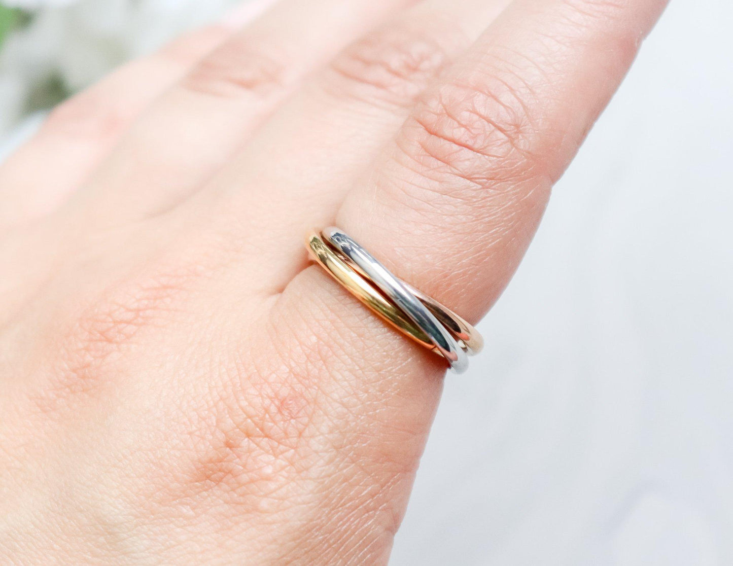 Tricolour Fidget Ring