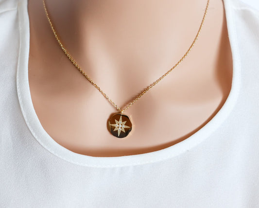 Northern Star Disc Necklace