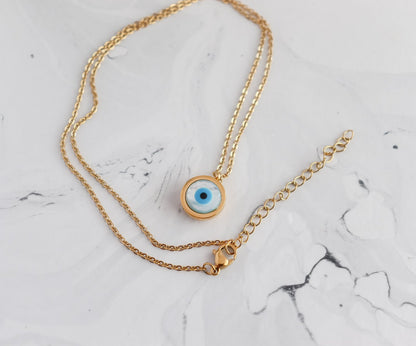 Rounded Evil Eye Necklace