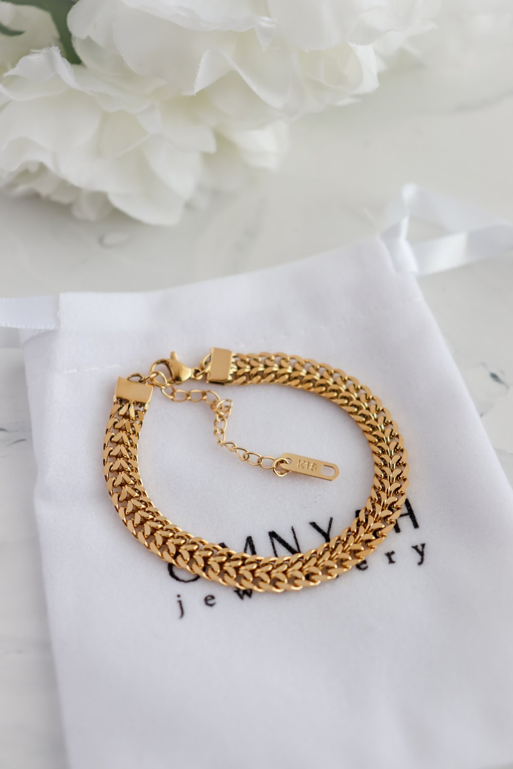 Double Curb Chain Bracelet