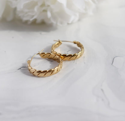 Cruller Hoop Earrings