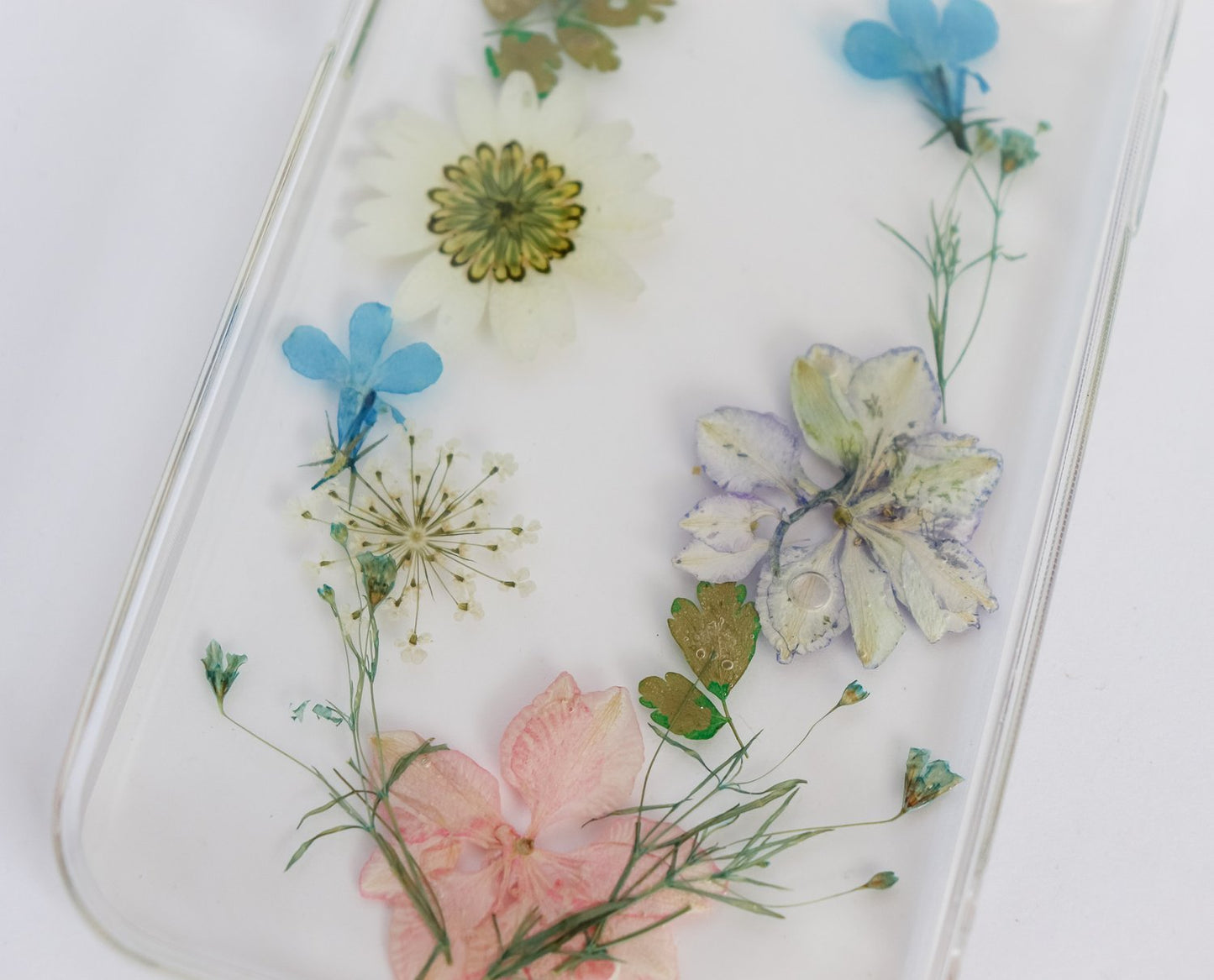 Colorful Pressed Flowers Phone Case