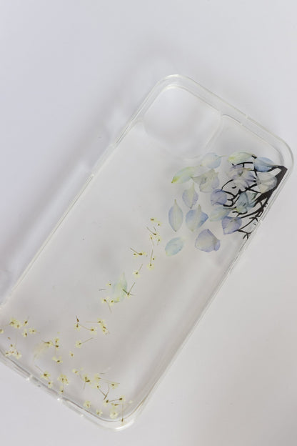 Pink & Blue Blossom Petals Phone Case