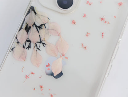 Pink & Blue Blossom Petals Phone Case