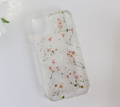 Mini Pink Flowers & Stars Phone Case