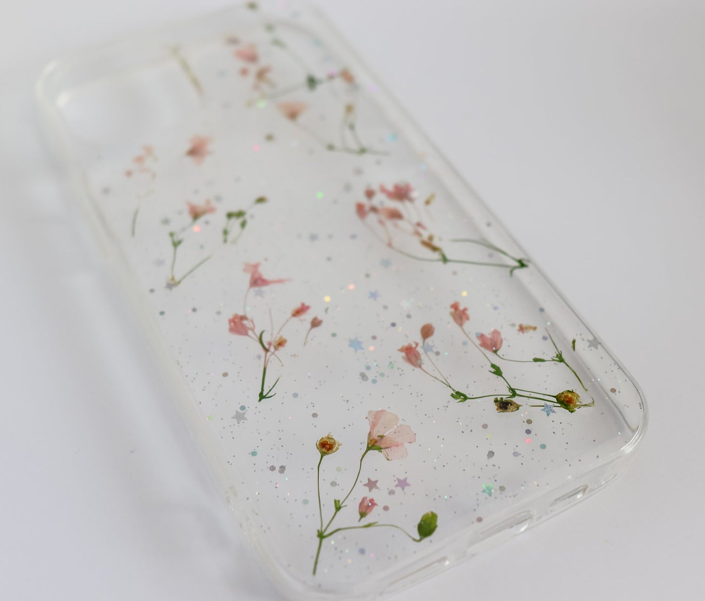 Mini Pink Flowers & Stars Phone Case