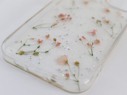 Mini Pink Flowers & Stars Phone Case