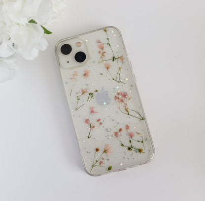 Mini Pink Flowers & Stars Phone Case