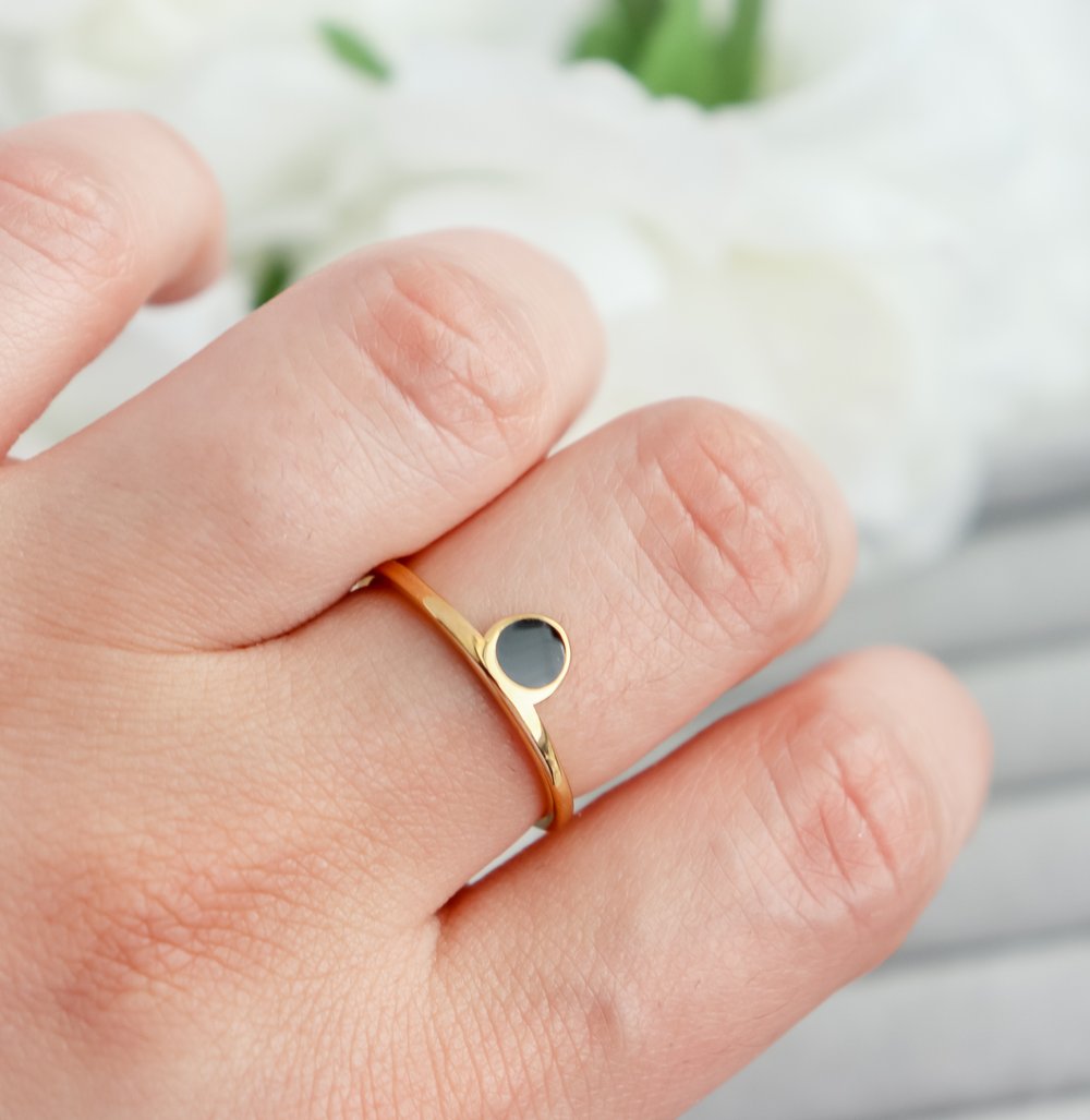 Gold Sun Ring Set