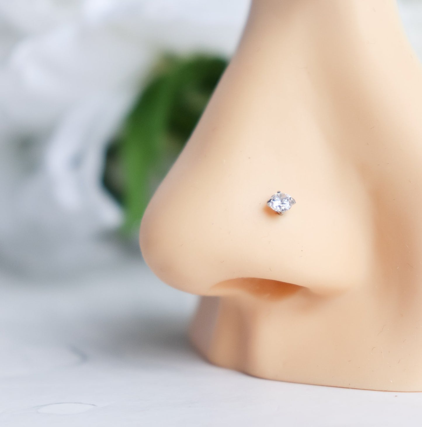 Zircon Stud Nose Ring