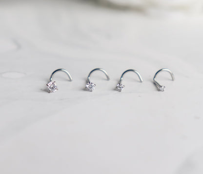 Zircon Stud Nose Ring