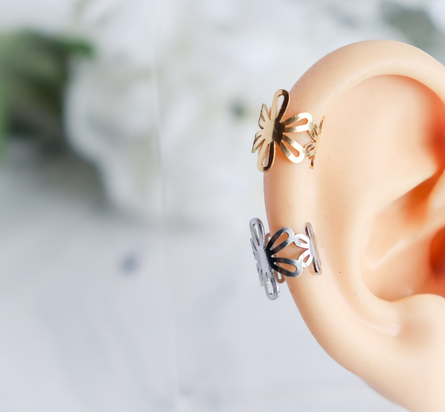 Daisy Flower Ear Cuff