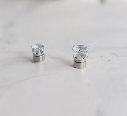 Magnet Zircon Stud Earrings