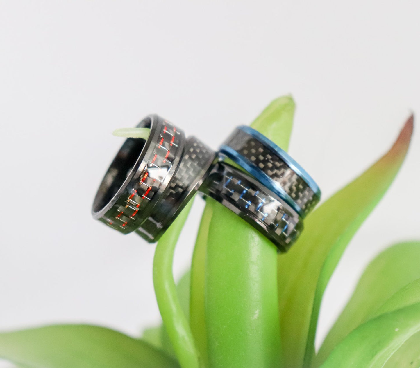 Red, Blue, Black Detail Ring