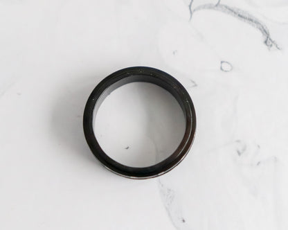 Black Dotted Fidget Ring