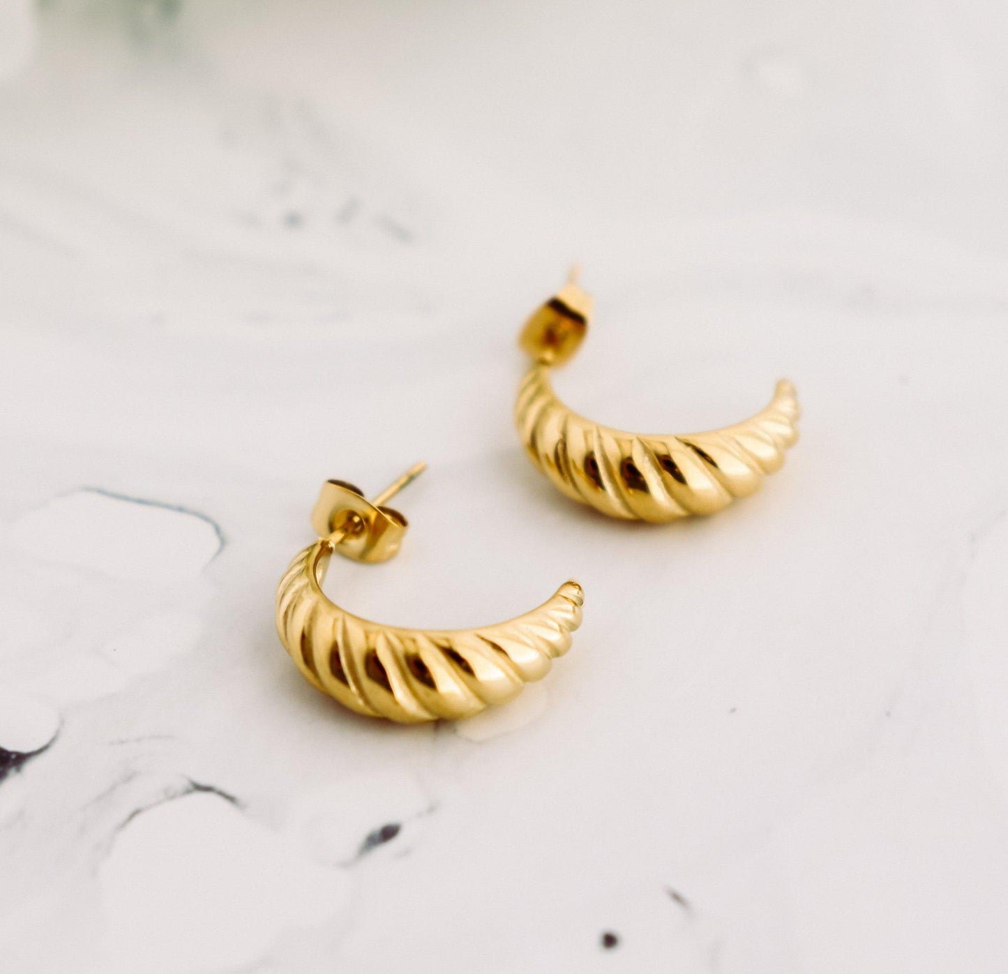 Open Croissant Earrings