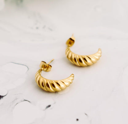 Open Croissant Earrings