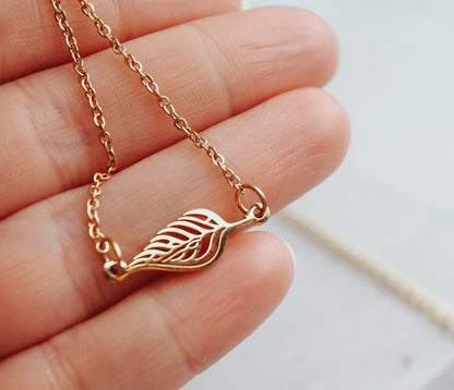 ALLAH Leaf Pendant Necklace