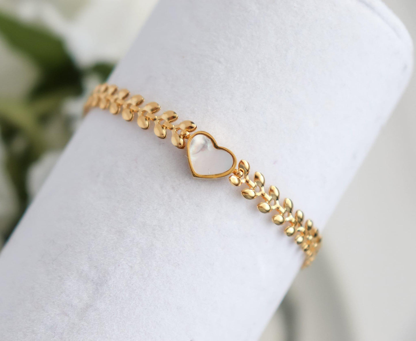 Heart Pearl Bracelet