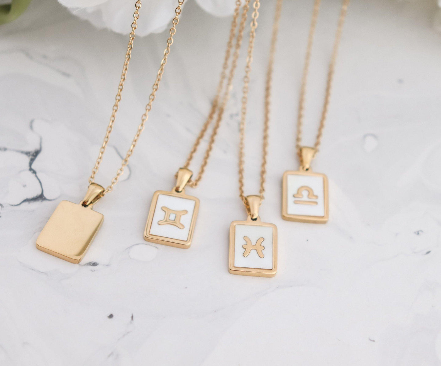 Pearl Zodiac Necklace