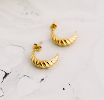 Open Croissant Earrings