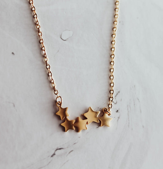 Five Stars Pendant Necklace