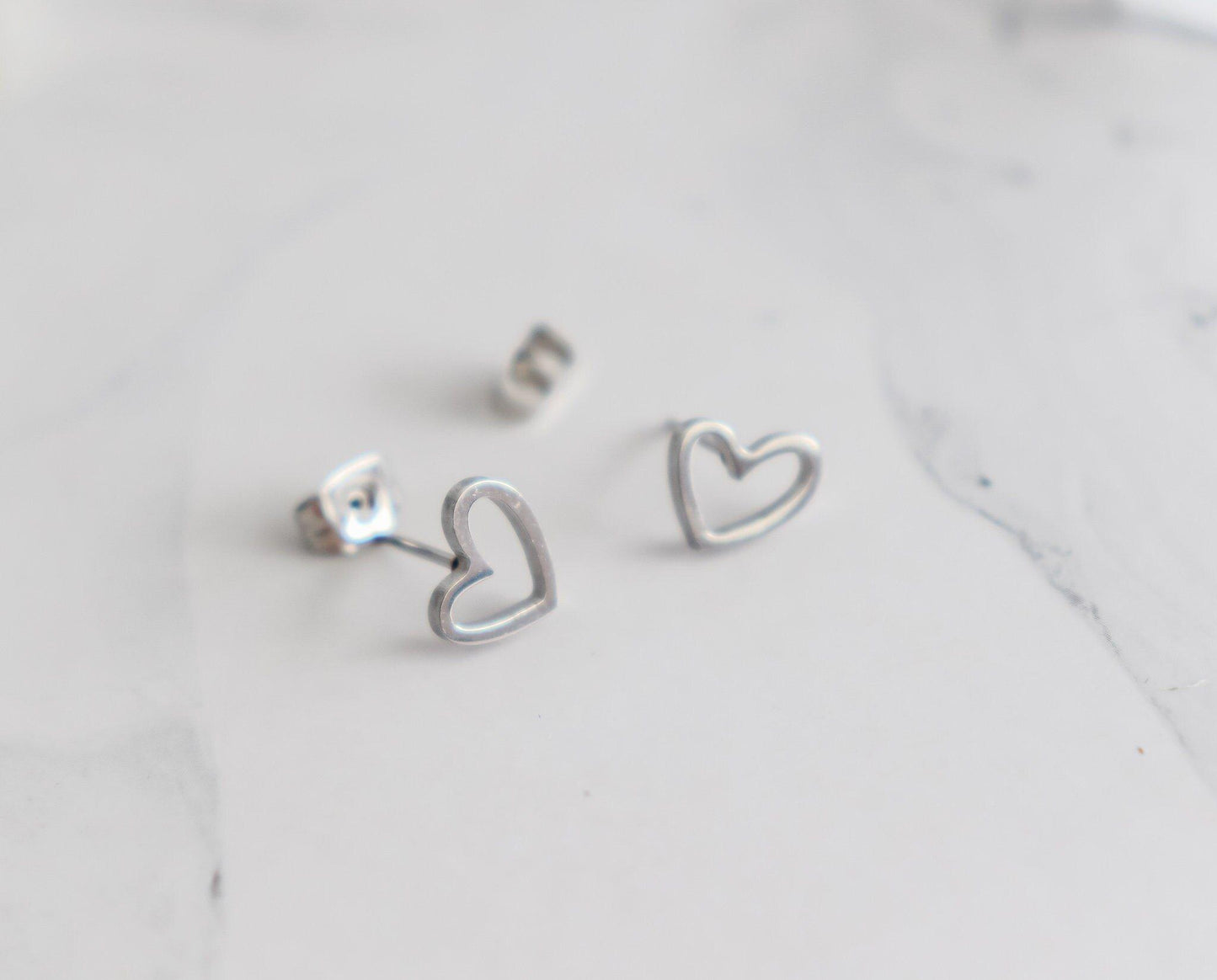 Mini Heart Stud Earrings