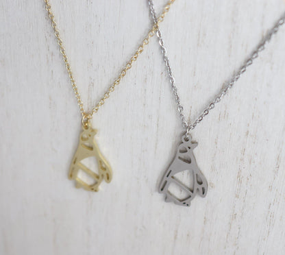 Geometric Penguin Necklace