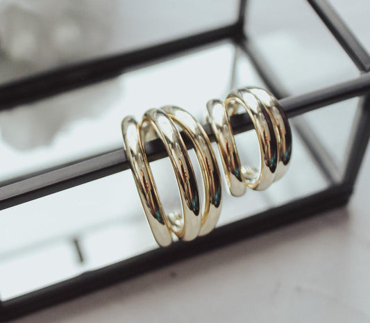 Layered Hoop Earring