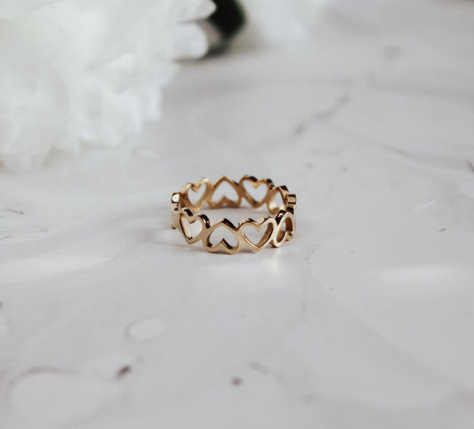 Heart Link Ring