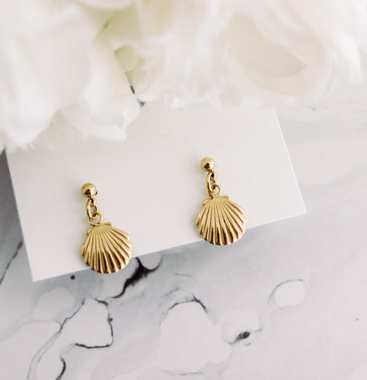 Seashell Sunburst Earrings