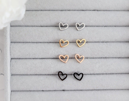 Mini Heart Stud Earrings