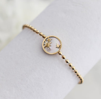 Pearl Sun Chain Bracelet