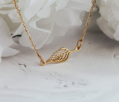 ALLAH Leaf Pendant Necklace