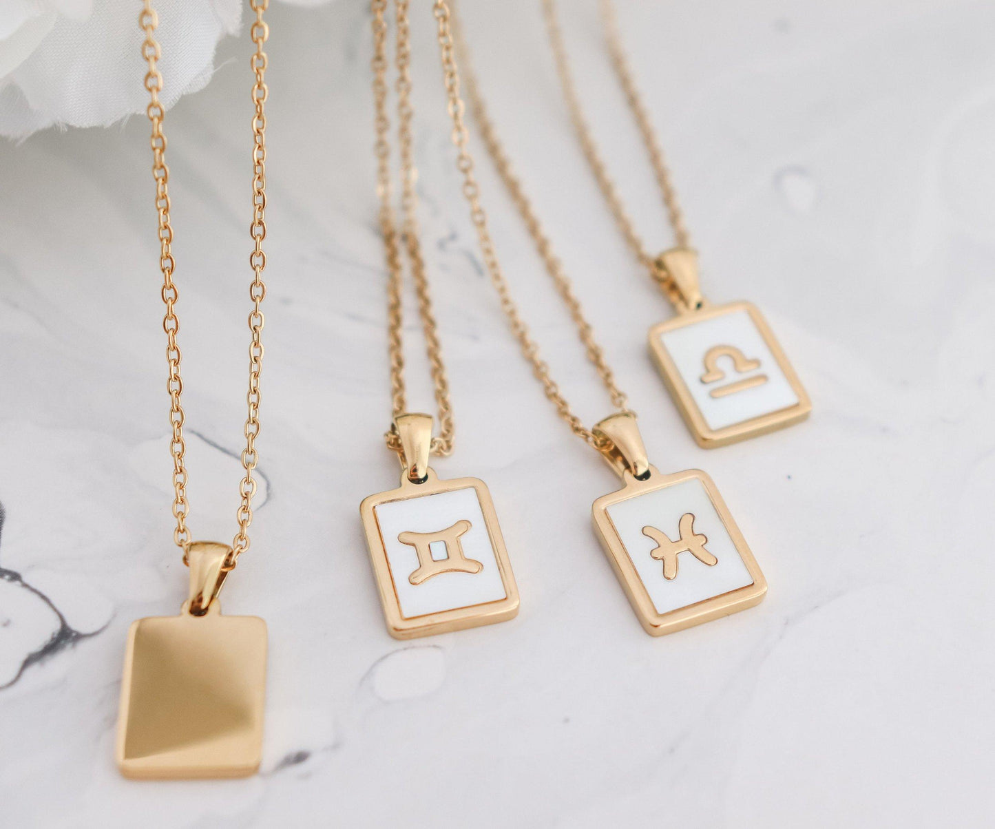 Pearl Zodiac Necklace